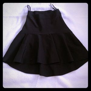 Black mini skirt